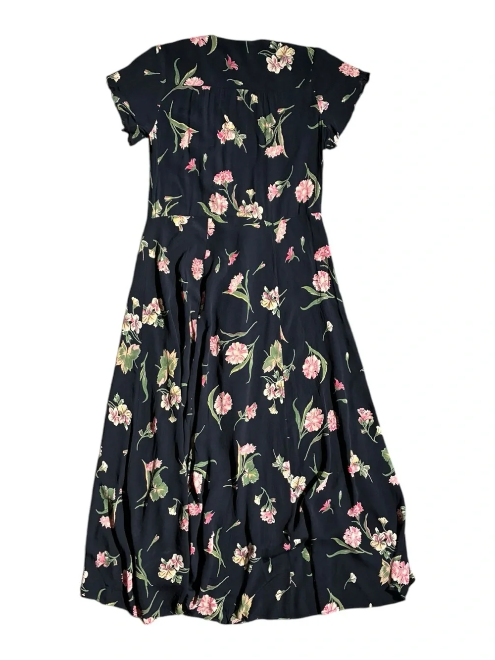Christy Dawn Autumn Floral Midi Wrap Dress - Picture 4 of 6